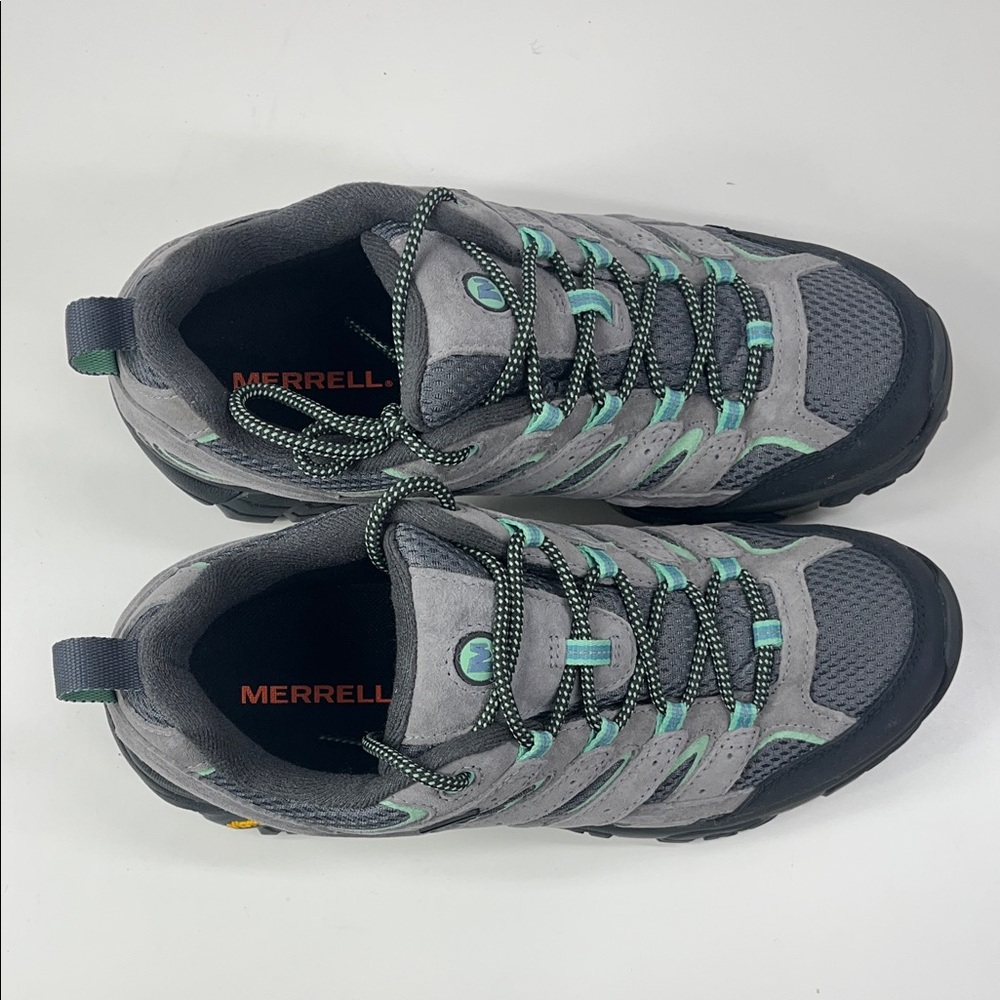 New Merrell Women's Moab 2 Vent Hiking Shoe Granite/Aqua Size 10.5 - Picture 4 of 7